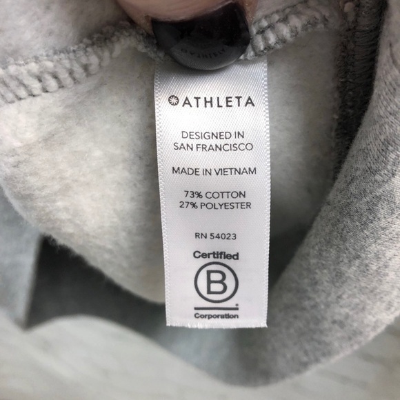 Athleta 24/7 Crew Sweatshirt Size XS Gray Athletic Loungewear Style 486726 - Picture 6 of 8